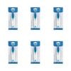6pk Malli Sewing Thread Cutter/snipper W/ Cap Compact Trimmer 12x12cm Blue/white
