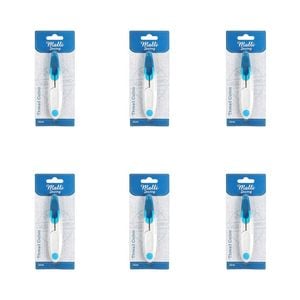 6pk Malli Sewing Thread Cutter/snipper W/ Cap Compact Trimmer 12x12cm Blue/white