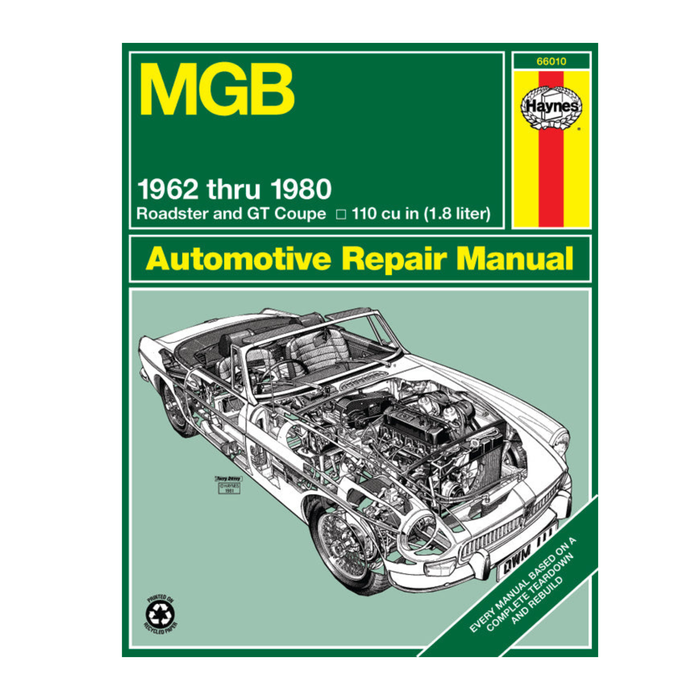 MGB (1962-1980) Roadster & GT Coupe Haynes Repair Manual (USA)