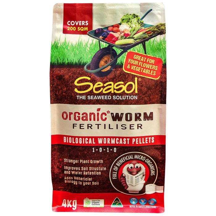Seasol 4kg Organic Worm Fertiliser