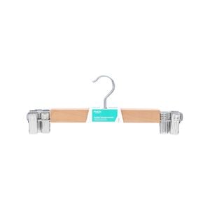 Practa Wooden Clip Clothes Hangers - 3 Pack