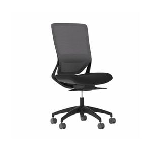 Olg Engage Office Chair No Arms Mesh Back Black Fabric Seat