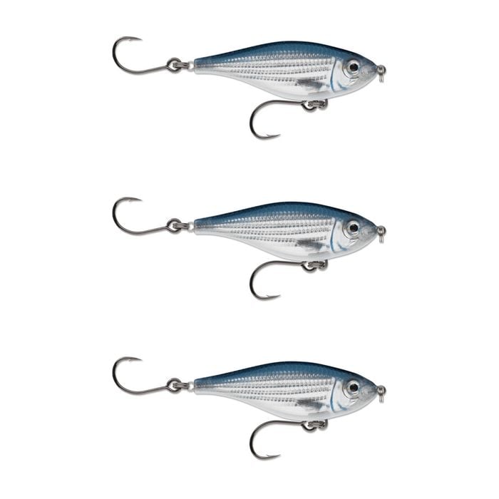 3x Rapala 8cm X Rap Twitchin' Mullet Slow Sink Glidebait Fish Lures - Mullet