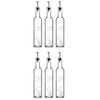 6x Pasabahce Homemade 500ml Oil/Vinegar Glass Liquid Bottle Pourer Storage Clear