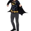 Dc Superhero Mens Batman Costume Shirt And Mask Set - M-l