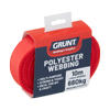Grunt 25mm x 10m Red Poly Webbing