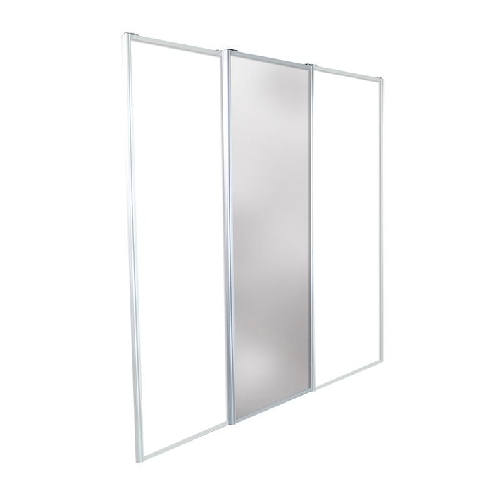 Lugna 2100 x 1801-2700mm 1 Mirror 2 Melamine 3 Door Combo Package