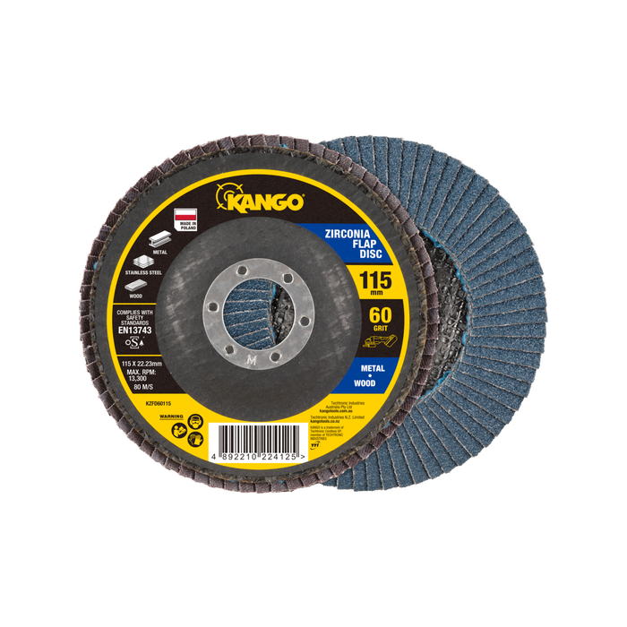 Kango 115mm 60G Zirconia Flap Disc