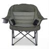 Costway Folding Camping Moon Chair Armchair Seat Beach Fishing Green