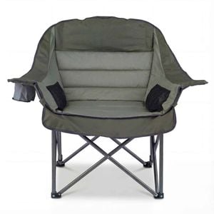Costway Folding Camping Moon Chair Armchair Seat Beach Fishing Green