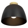 Brilliant 23cm Black Matt Greta DIY Install Batten Fix Light Shade