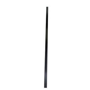ProtectorAl 50 x 50 x 2400mm Black Aluminium Pool and Garden In-Ground Fence Post with Cap