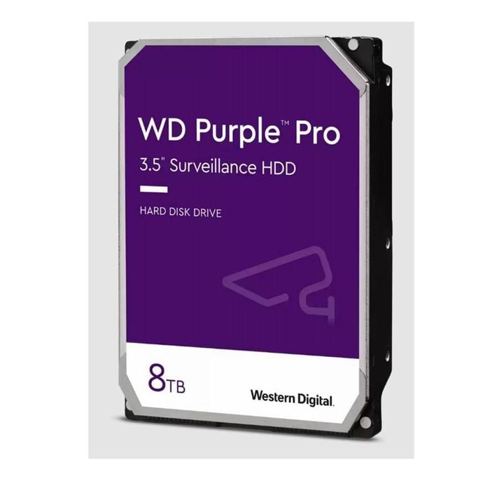Western Digital WD Purple Pro 8TB 3.5' Surveillance HDD 7200RPM 256MB SATA3 245MB/s 550TBW 24x7 64 Cameras AV NVR DVR 2.5mil