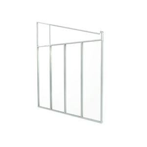 Canopia 3.0 x 3.0m White Feria Aluminium Side Wall Kit