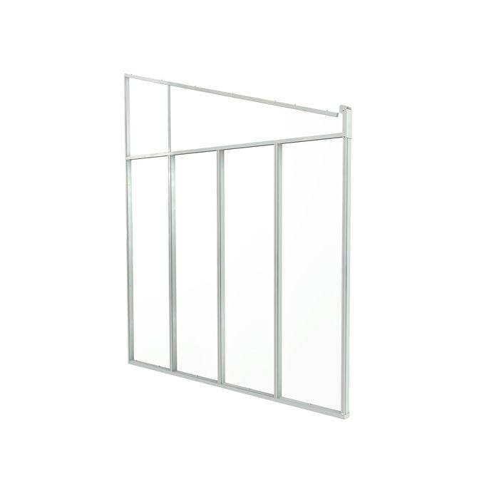 Canopia 3.0 x 3.0m White Feria Aluminium Side Wall Kit