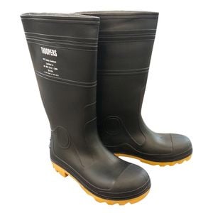 Troopers Mens Gumboots Safety Cap Size 9 Black