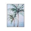 LVD Framed Canvas/Resin 90x120cm Palm Pair Wall Hanging Art