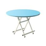 SOGA Blue Round Folding Dining Table