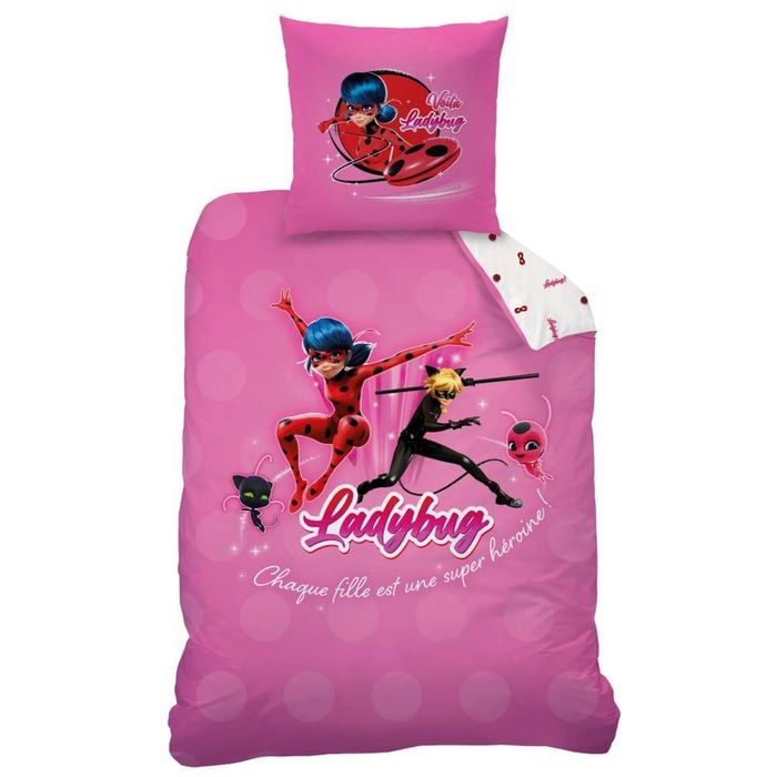 Miraculous Supergirl Cotton Quilt Cover Set - Single Bed Size