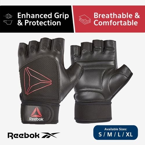 Reebok Lifting Gloves Black Red Small Bunnings Australia