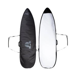 Summer vibes Lite Shortboard Surfboard Boardbag Cover - Black/White, 5'6"