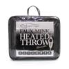 Onkaparinga Faux Mink Heated Throw/Electric Blanket w/LED Heat Control Charcoal