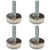 Richmond 25mm x M6 Steel Fixed Levelling Foot - 4 Pack