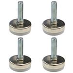 Richmond 25mm x M6 Steel Fixed Levelling Foot - 4 Pack