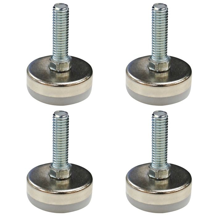 Richmond 25mm x M6 Steel Fixed Levelling Foot - 4 Pack
