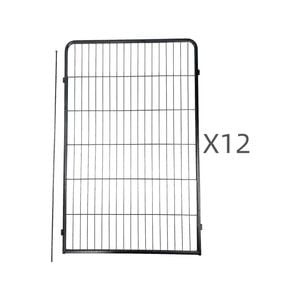 Yes4pets 12 Panel 120 Cm Heavy Duty Pet Dog Cat Rabbit Exercise Extension Playpen Puppy Rabbit Fence