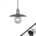 Snap Lighting Chapeau Glass Coolie Downlight to Pendant Light Conversion Kit Black Large