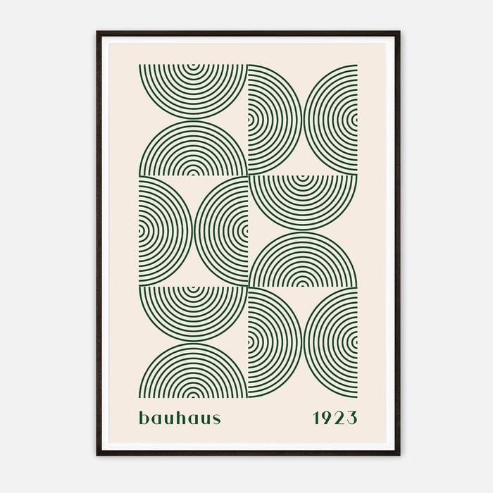 Galrie Bauhaus 1923 Art Print - Stunning Geometric Artwork for Modern Decor, Black Frame, A0 84 x 119cm (33 x 47inch)