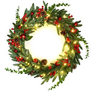 60CM Christmas Wreath Jingle Jollys LED