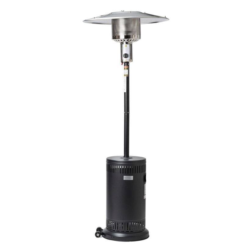 Lava Matte Black Outdoor Gas Patio Heater