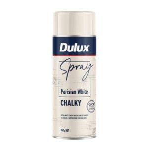 Dulux Effects 340g Parisian White Chalky Spray Paint