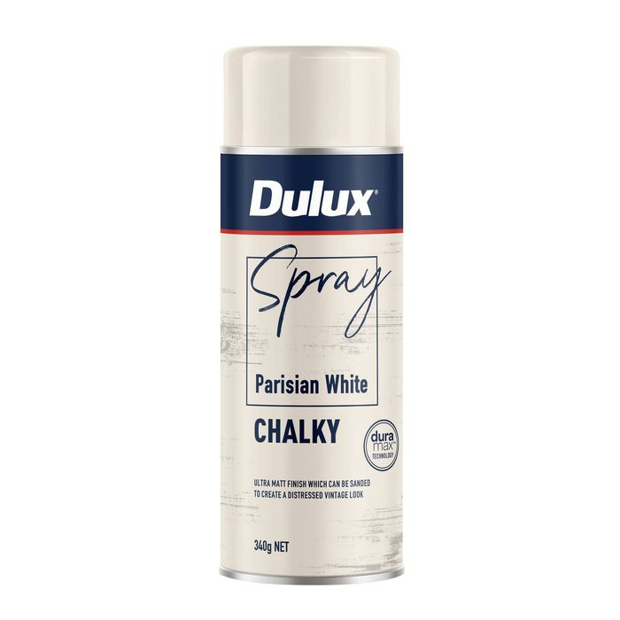 Dulux Effects 340g Parisian White Chalky Spray Paint