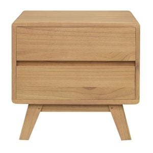 Centrum Furniture Providence 2 Drawer Side Table - Natural
