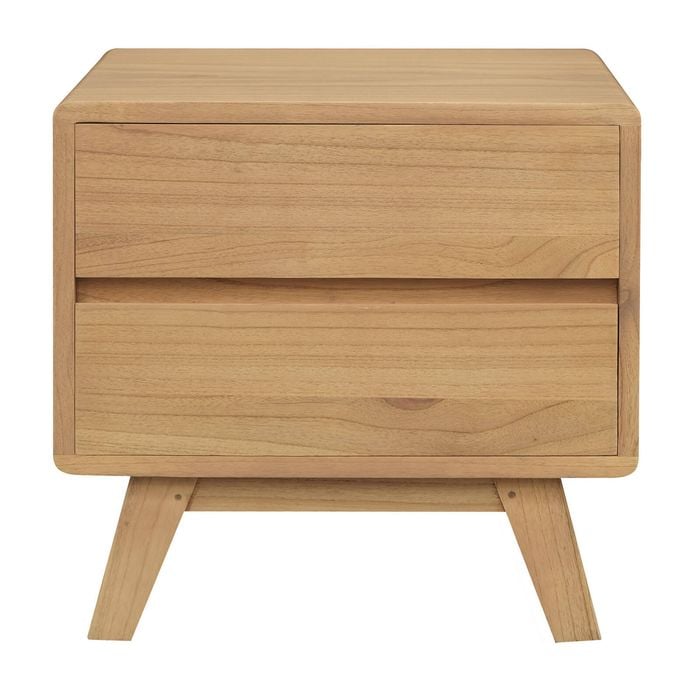 Centrum Furniture Providence 2 Drawer Side Table - Natural