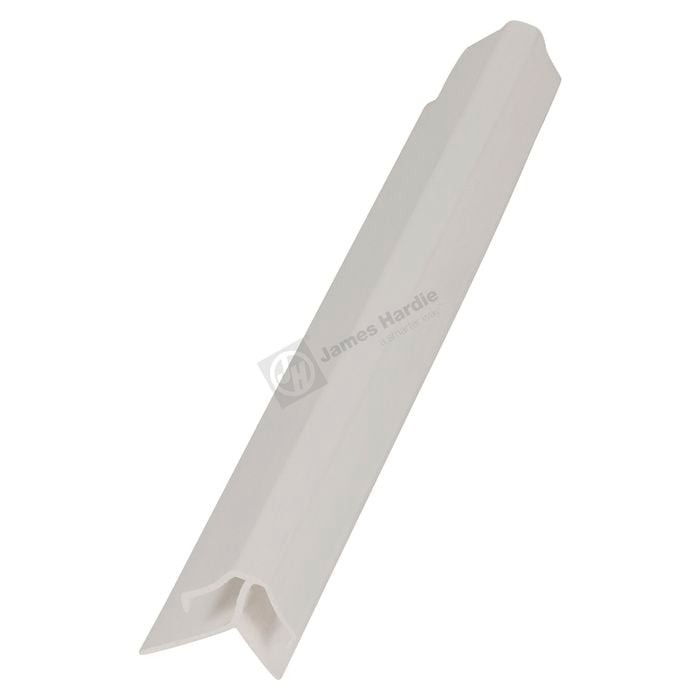 James Hardie HardieGlaze 4.5 x 2400mm External Corner White Gloss PVC