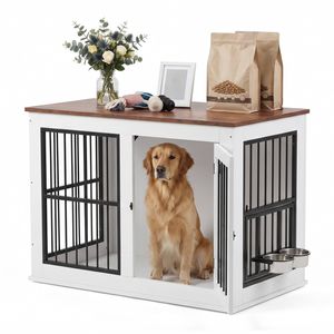 Advwin Dog Crate Furniture Heavy Duty Dog Cage Sturdy Dog Kennel Console Table