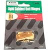 Zenith Light Cabinet Butt Hinges Brass 38mm 2pk