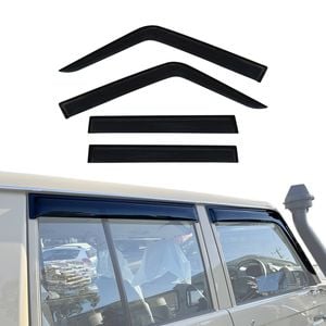 AUSGO Luxury Weather Shields For Toyota Land Cruiser Landcruiser 79 Series LC79 Weathershields Window Visors Wind Deflectors