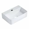 Mondella Gloss White Rococo Rectangular Counter Top Basin
