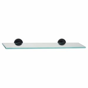 Mondella Resonance Matte Black Glass Shelf