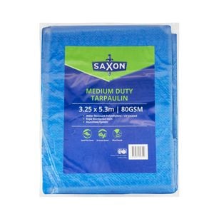 Saxon 3.25 x 5.3m Medium Duty Tarpaulin