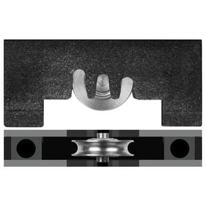 Rolltrak Adjustable Acetal Carriage And Steel Roller - 2 Pack