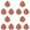 12PK LVD Glass Bauble Home/Office Xmas Ornament Hanging Decor Crepe Mercury 8cm