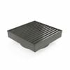 Forme 110 × 110mm Brushed Gun Metal Grey PVD Stainless Steel Mesh Floor Waste