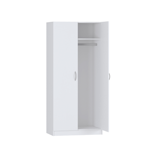 Practa 800mm White 2 Door Robe