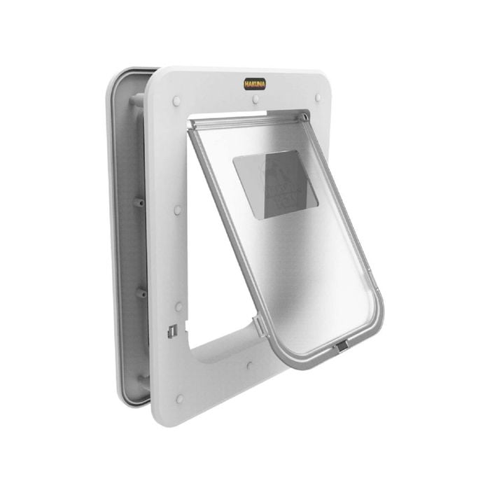 Hakuna Pets White Small Super Tough Pet Door
